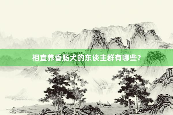 相宜养香肠犬的东谈主群有哪些？